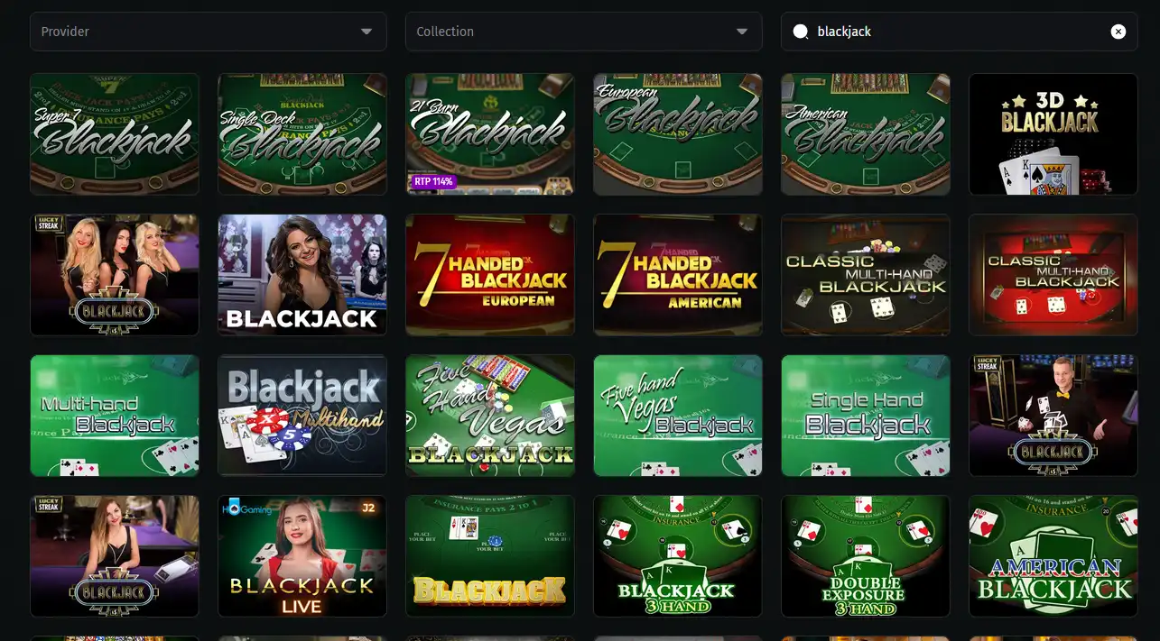 Blackjack Multi-Hand Pro im Jettbet Tischspielbereich
