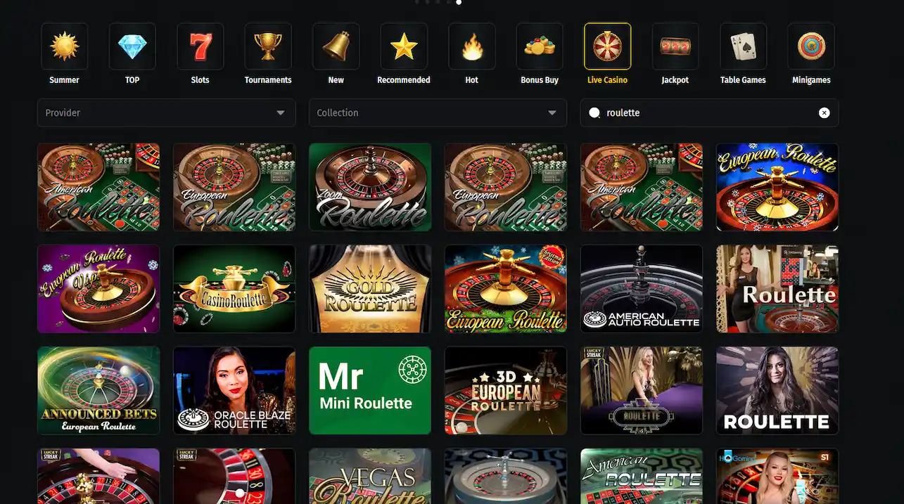 Live-Roulette-Tisch bei Jettbet
